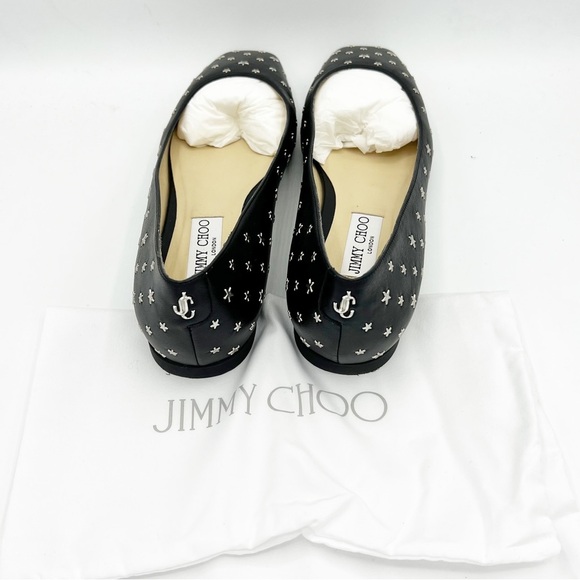 Jimmy Choo Modell star-stud Ballerina Flat Shoes - size 39 - Picture 6 of 11